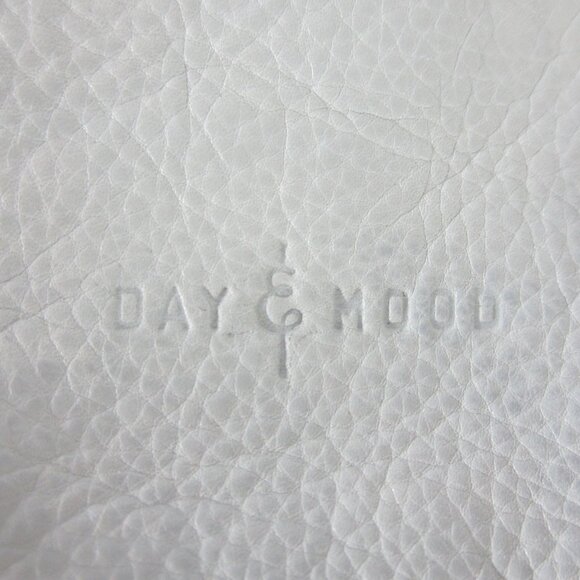 Day & Mood Gray Blue Pebbled Leather Crossbody Bag 8.5 X 9" Adjustable Strap - Picture 5 of 12